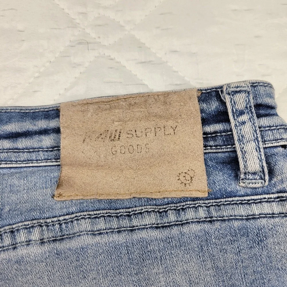 RAW Supply Goods distressed skinny fit blue jeans‎ men's 36X32